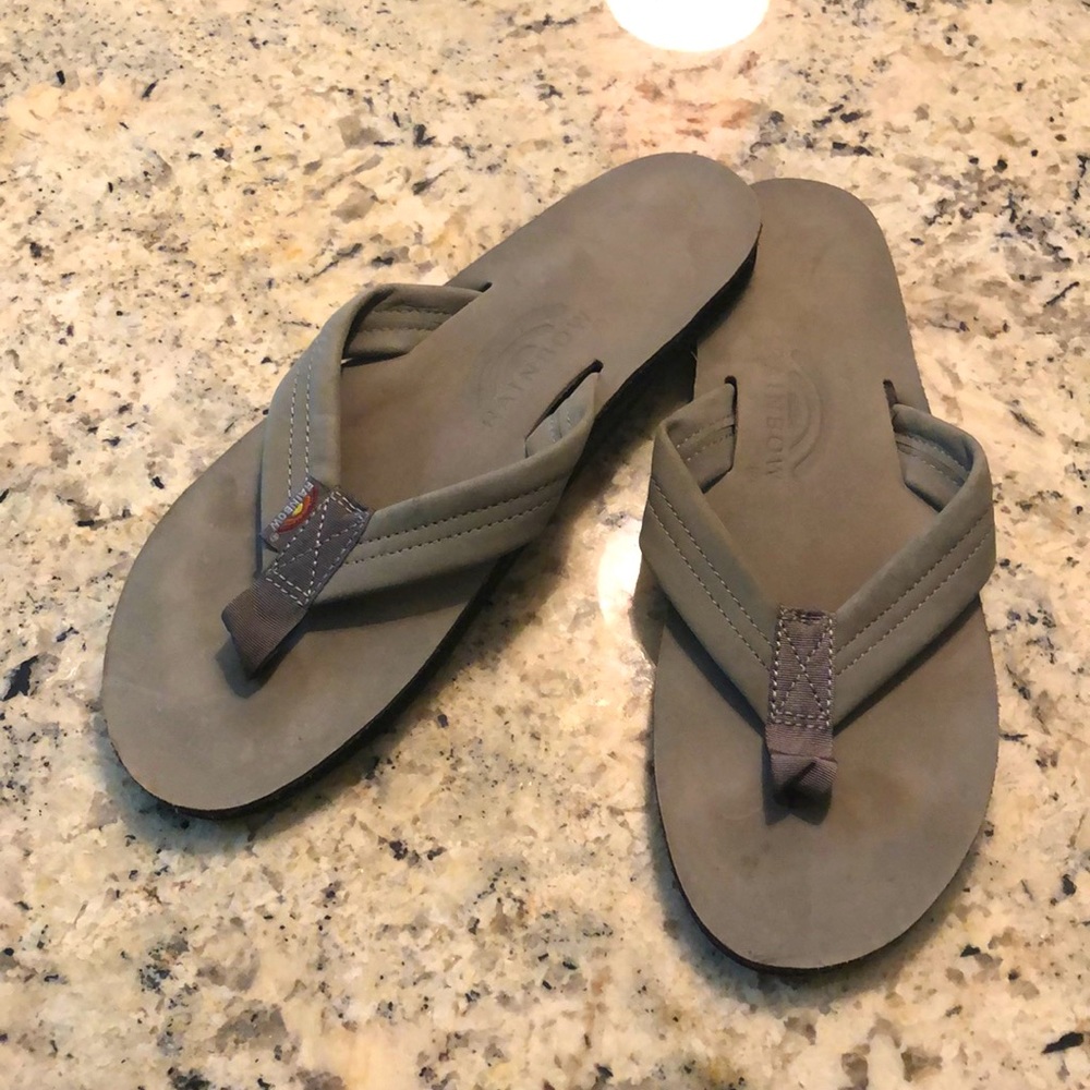 Rainbow Premium Leather flip flops